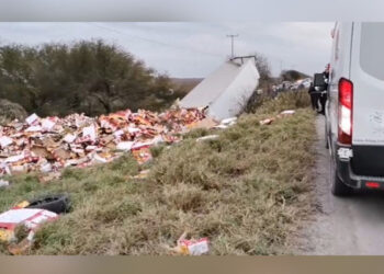 Trágica MUERTE: trailero pierde la vida APLASTADO en la Reynosa-San Fernando