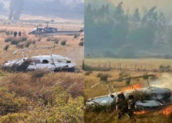 Caída de helicóptero que combatía incendios deja dos muertos en Chile