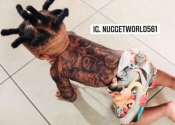 Polémica: tatúa a su hijo desde que tiene 6 meses de edad