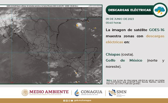 Clima en México: se esperan lluvias, rayos y granizo en la república
