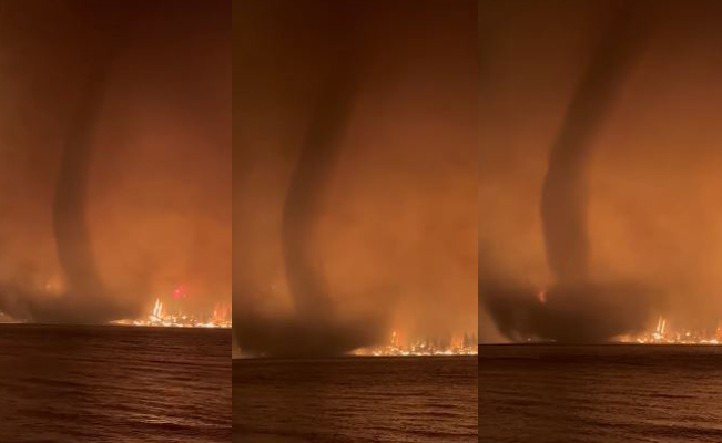 VIDEO. Captan impresionante tornado de fuego en Canadá