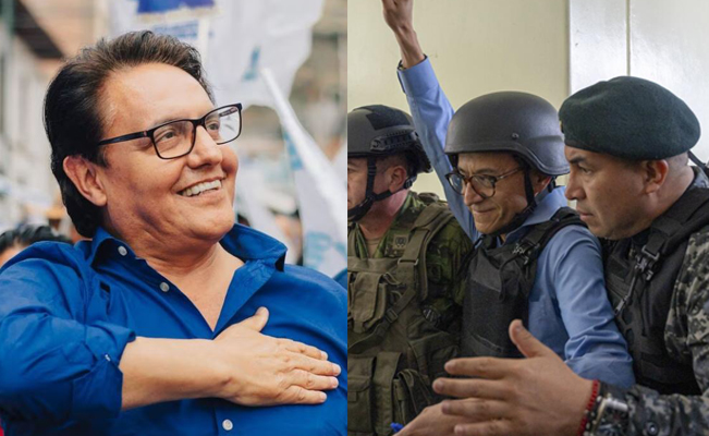 En Ecuador, candidato que sustituyó a Fernando Villavicencio tras su asesinato, huye por seguridad