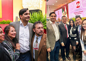 Acompañó Alcalde de Reynosa, Carlos Peña Ortiz al Gobernador Américo Villarreal Anaya en su Segundo Informe de Gobierno