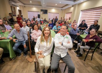 Se reunieron Maki y Eugenio con medios de comunicación de Nuevo Laredo