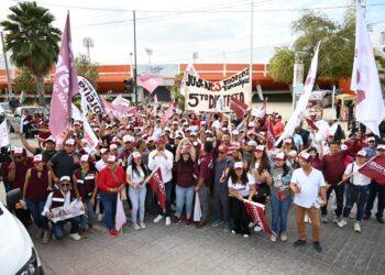 Olga Sosa en Ciudad Victoria es respaldada por la fuerza y entusiasmo de la juventud