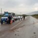Guardia Estatal brinda abanderamiento y vialidad ante desborde de agua en Carretera Federal 101