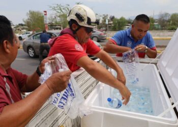 Activa PC Victoria operativo de hidratación ante ola de calor