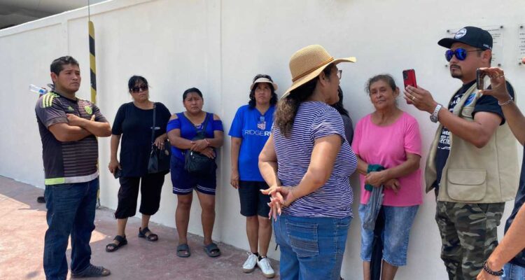 bloqueo de calle en Matamoros