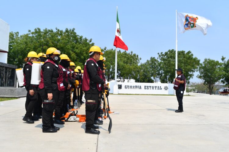 Plan Tamaulipas de la SSPT acude en atención a incendio forestal en ‘’La Chona’’