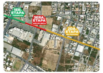 Gobierno Municipal de Nuevo Laredo trabaja en socavón