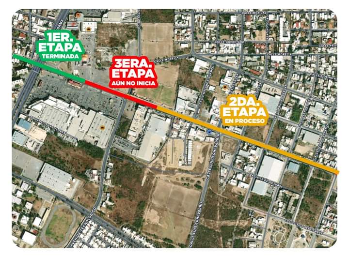 Gobierno Municipal de Nuevo Laredo trabaja en socavón