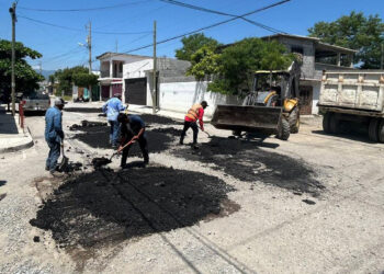 Continúa bacheo en periodo vacacional en Ciudad Victoria