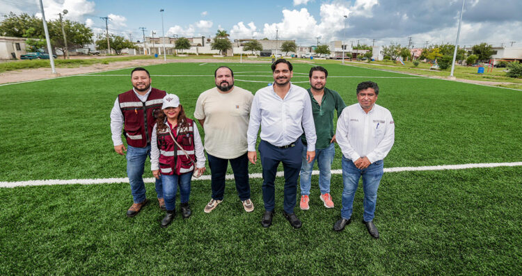 Impulsa Alcalde Carlos Peña Ortiz actividad física con más de 12.5 MDP en 6 canchas de usos múltiples en Reynosa