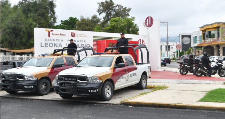 Operativo Escuela Segura mantendrá vigilancia en planteles durante periodo vacacional en Ciudad Victoria