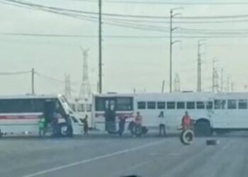 Bloqueos y poncha llantas en Reynosa; Las huellas de una refriega a balazos