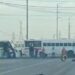 Bloqueos y poncha llantas en Reynosa; Las huellas de una refriega a balazos