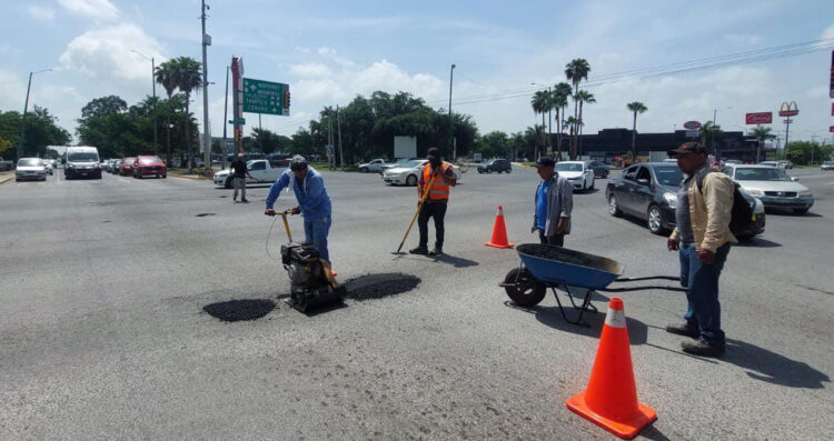 Activan Estado y Municipio Victoria programa emergente de bacheo