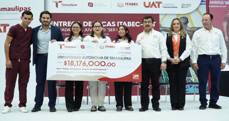 Más de 9 mil estudiantes de la UAT reciben la Beca “Futuro Tamaulipas”