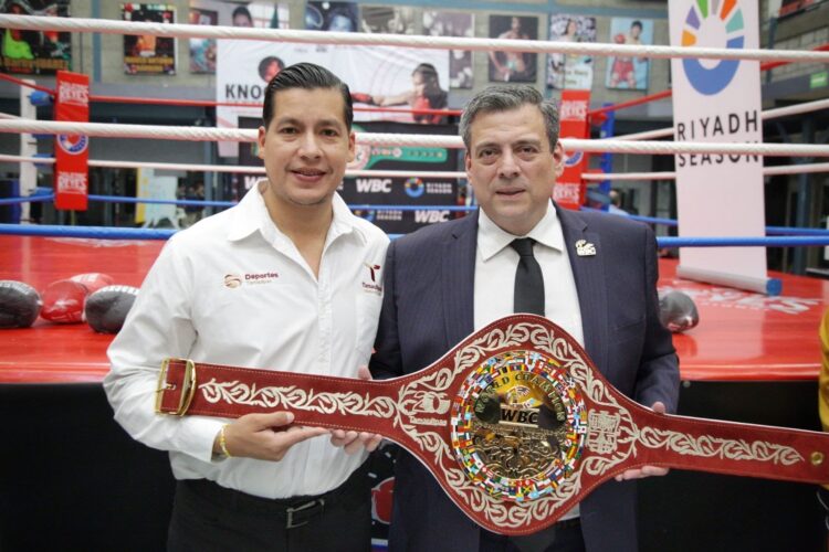 Presentan segunda edición del Cinturón Tamaulipas para la pelea entre "Canelo" Álvarez y Edgar Berlanga