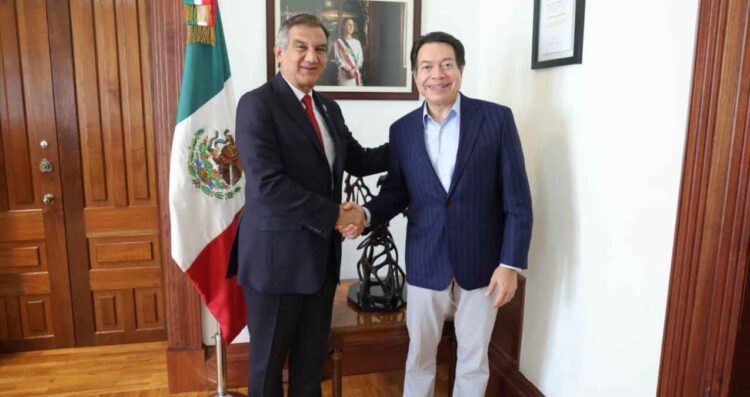 Américo Villarreal y Mario Delgado van juntos por más educación para Tamaulipas