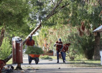 Limpia el municipio parque la rotonda y algunos otros espacios de recreación para las familias