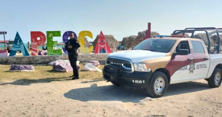 Guardia Estatal brindó seguridad durante el LXXI Torneo Internacional de Pesca de Corvina y Especies Varias en Soto la Marina
