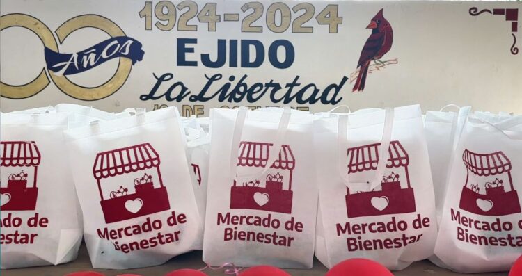 Llega Mercado del Bienestar al ejido La Libertad en Victoria