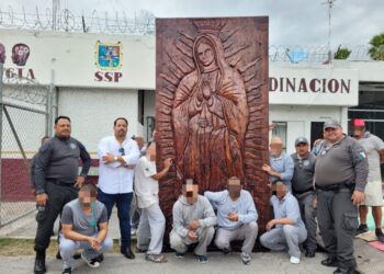 Presos del Penal de Matamoros Realizan Monumental Virgen de Guadalupe