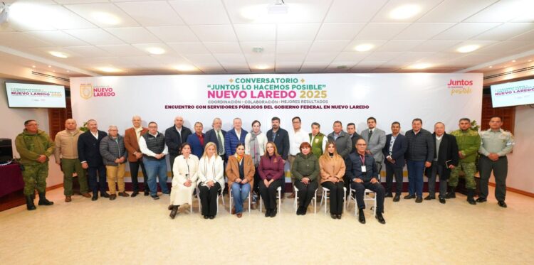 Refrendan Alcaldesa Carmen Lilia Canturosas y funcionarios federales compromiso con bienestar de neolaredenses