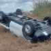 Derrapa y Vuelca en Carretera a San Fernando