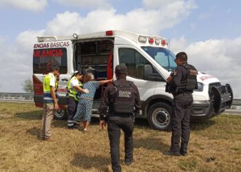 Guardia Estatal brinda auxilio a ciudadana de la tercera edad en Altamira, Tamaulipas