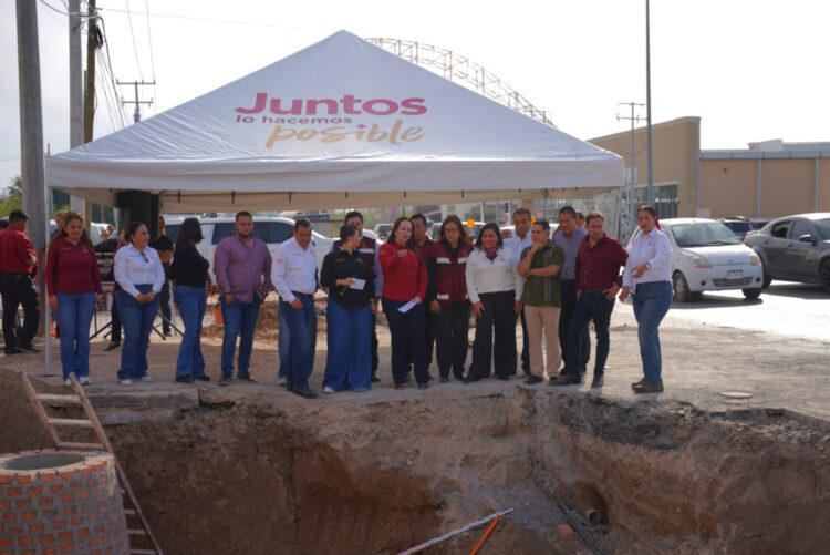 Avanza transformación de infraestructura hidráulica en Nuevo Laredo; supervisa Alcaldesa Carmen Lilia Canturosas obras de drenaje