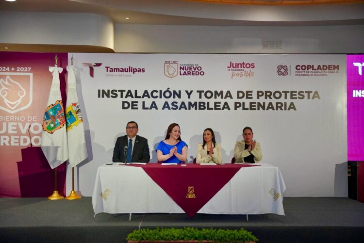 En Nuevo Laredo:  Instala Carmen Lilia Canturosas la Asamblea Plenaria del COPLADEM