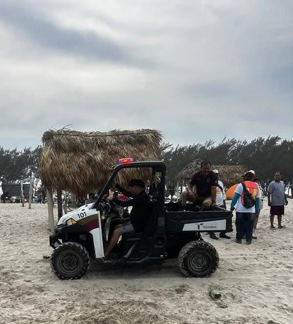 Guardia Estatal rescató a turista de ahogamiento en La Pesca