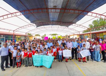 En Reynosa: Inició Gobierno de Carlos Peña Ortiz construcción de Techumbre por 3.2 MDP