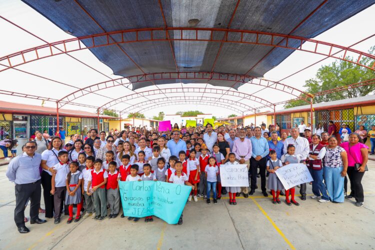 En Reynosa: Inició Gobierno de Carlos Peña Ortiz construcción de Techumbre por 3.2 MDP