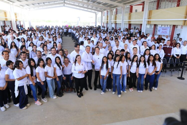 Apoyos sin precedentes en educación recibe Tamaulipas, destacan Américo Villarreal y Mario Delgado