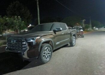 En Valle Hermoso: Guardia Estatal segura camioneta con reporte de robo en el extranjero
