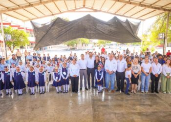 En Reynosa: Inauguró Carlos Peña Ortiz programa Desayunos Escolares 2025 en escuela primaria Benito Juárez