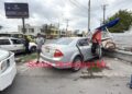 En Reynosa: Pierde el control de vehículo y se impacta contra puesto de tacos; vendedora resulta con lesiones graves