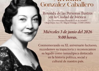 Realizarán homenaje para recordar a la tamaulipeca Amalia González Caballero en la Ciudad de México