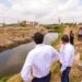 Constató Carlos Peña Ortiz limpieza del dren El Anhelo para prevenir inundaciones en Reynosa