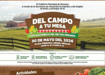 ¡Es hoy! Ven y aprovecha “Sábado Del Campo a Tu Mesa”, el Gobierno de Reynosa acerca a productores y consumidores