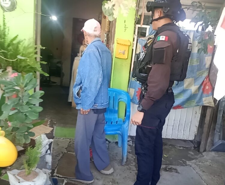 Abuelito extraviado es localizado y entregado a su familia en Ciudad Victoria