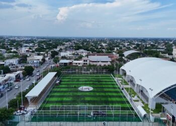 Fortalece Tamaulipas el Mundial Social con canchas deportivas