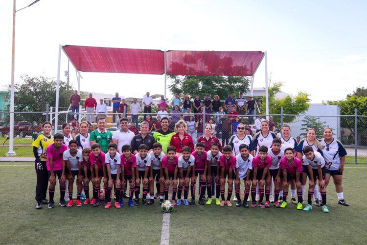 Reactiva SEBIEN cancha de futbol en el Parque Pajaritos en Ciudad Victoria