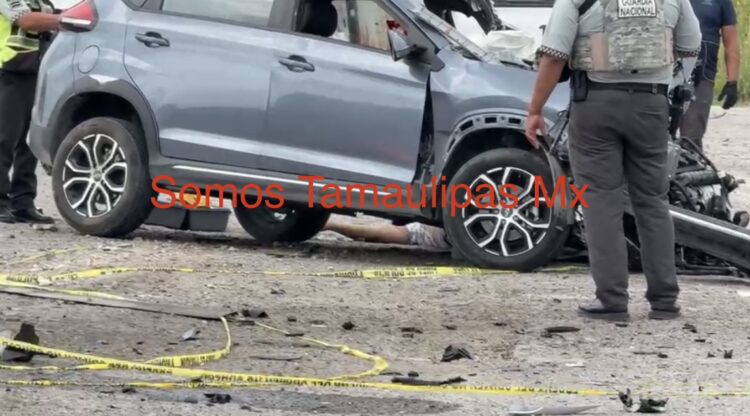 Muere prensado tras chocar contra tráiler en Carretera Reynosa- San Fernando