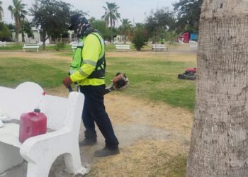 Avanza Reynosa con mantenimiento en plazas y vialidades