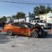 Fuerte choque de vehículo contra camión deja tres heridos daños materiales de consideración en Reynosa