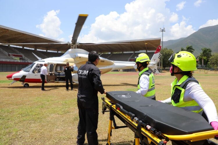Niño lesionado en accidente vehicular es trasladado en ambulancia aérea de Tamaulipas
